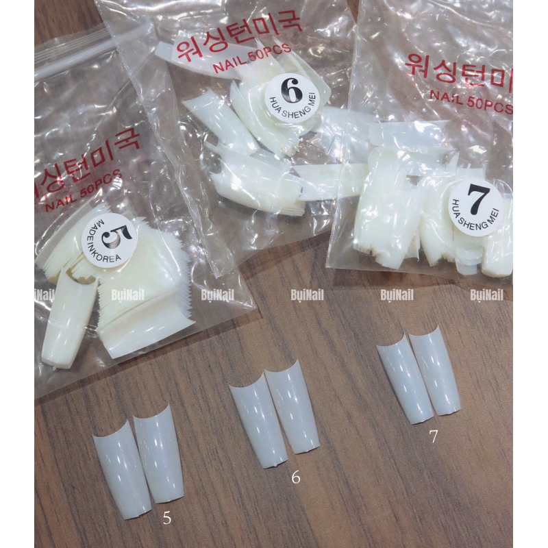 MÓNG NỐI LẺ SIZE HSM 1 GÓI 1 SIZE