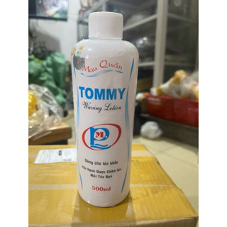  uốn lạnh tommy siêu quăn.Giúp tăng nhanh độ quăn của tóc làm mềm tóc và không cháy tóc. chai 