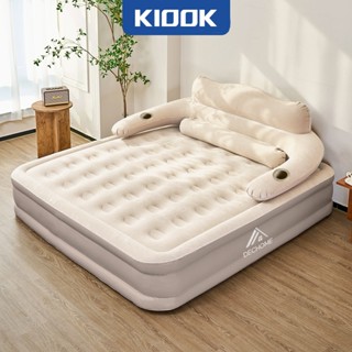 KIOOK【Quà Máy Bơm Điện+Gối Đệm Hơi Nệm Hơi Có Tựa Lưng Giường Bơm Hơi Đệm Hơi Tự Bơm 2-3 Người