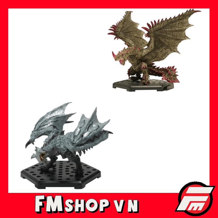 (SẴN-NO BOX) MÔ HÌNH NHÂN VẬT PVC FIGURE BUILDER MONSTER HUNTER SILVER RATHALOS/ESPINAS