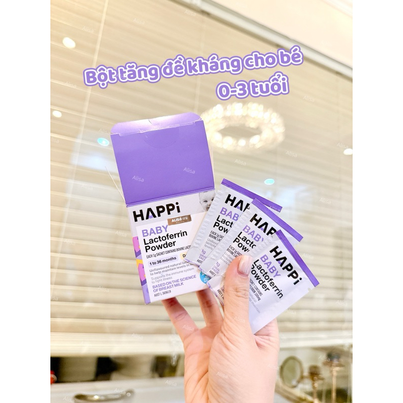 [2027] Bột dinh dưỡng Happi Baby 1M+ Lactoferrin Power - ALISA