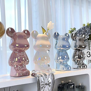 Tượng Bear trang trí kệ tủ size 28cm