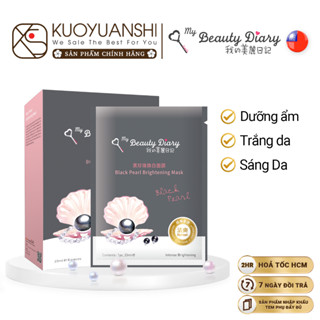   Bản Đài  Hộp 8 miếng mặt nạ My Beauty Diary Black Pearl Brightening Mask trắng da và cấp nước Ngọc trai đen 23ml miếng 