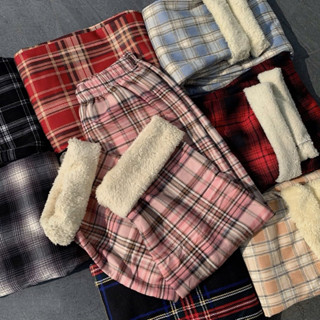 Quần Kẻ Lót Lông Và Không Lót Lông Dáng Suông Thời Trang- Quần Kẻ Ống Rộng