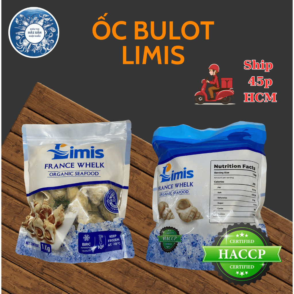 HỎA TỐC - ỐC BULOT PHÁP - TÚI LIMIS 1KG