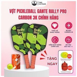 Vợt Pickleball Rally Pro Carbon 3K - Bề Mặt Vợt Nhám Bám Bóng, Trọng Lượng Nhẹ Trợ Lực Dễ Chơi