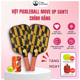 Vợt Pickleball Move Up Carbon 3K - Mặt Nhám Trợ Lực Tốt, Thiết Kế Thời Thượng, Đánh Xoáy Hơn