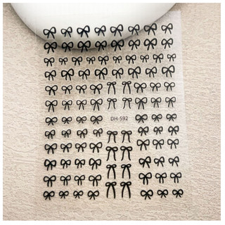 sticker nail nơ trang trí móng mã mới a