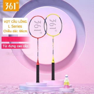 Bộ vợt cầu lông người lớn 361 Vợt cầu lông hợp kim nhôm L-Series Tặng túi đựng 3 quả cầu dây cuốn vợt hàng chính hãng