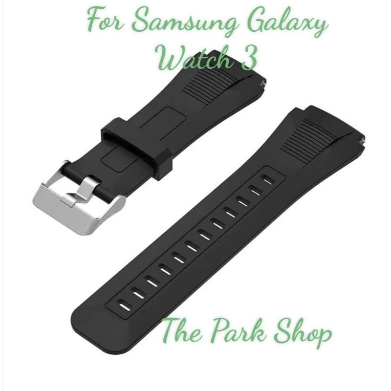 Dây Silicon khóa bạc dành cho đồng hồ Samsung galaxy watch 3
