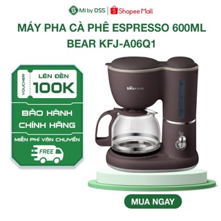  Máy Pha Cà Phê Mini Tự Động Bear KFJ-A06Q1 0.6L 550W Nhỏ Gọn Tiện Dụng Pha Trà Coffee,BH 18 tháng 
