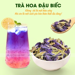 Trà hoa đậu biếc 500g, sấy lạnh, nguyên liệu pha trà, làm bánh, tạo màu thực phẩm tự nhiên