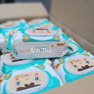 [Kèm 1 gói khăn ướt mini] Thùng 15 gói, 30 gói khăn ướt Baby Wipes  nặng 600g/GÓI (dòng 250g).