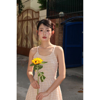 Váy maxi cổ yếm hở lưng Jenny Dress DamibyQuynh