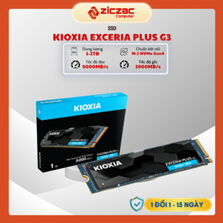 Ổ cứng SSD KIOXIA EXCERIA PLUS G3 1TB 2TB PCIe Gen4x4 (Đọc/Ghi: 5000/3900MB/s) - BH 60th chính hãng