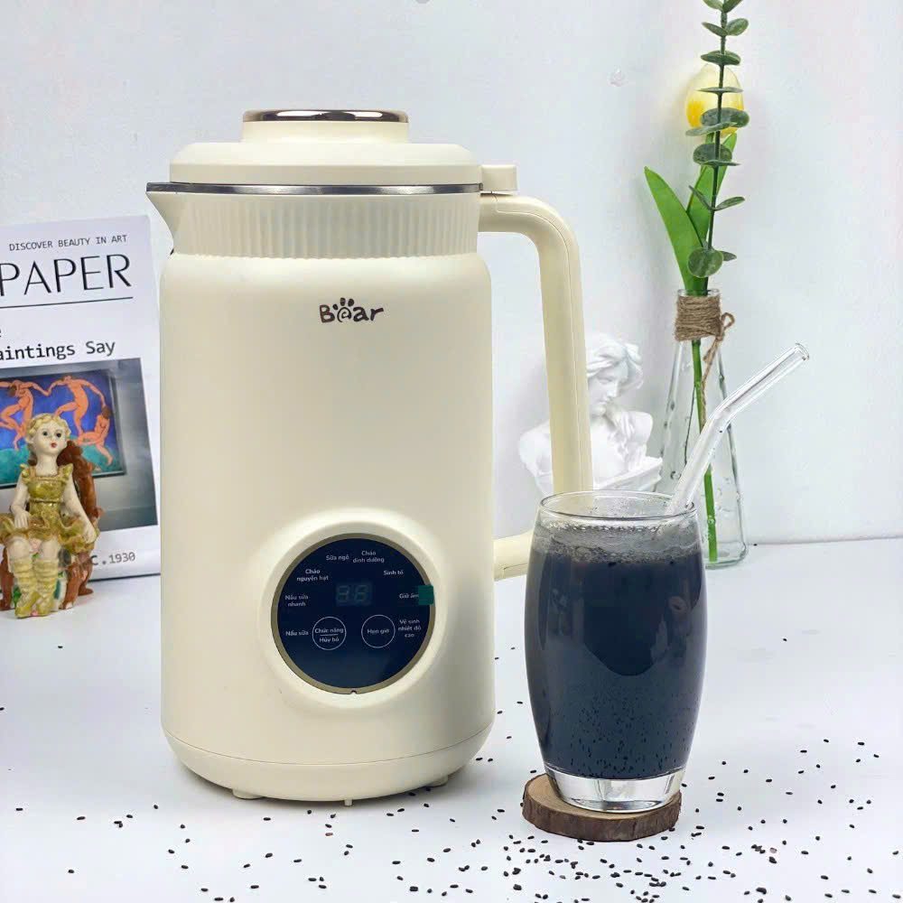 Máy làm sữa hạt Bear 1L tiếng Việt SB-SH09Q - Máy nấu sữa hạt Bear - BH 18 tháng