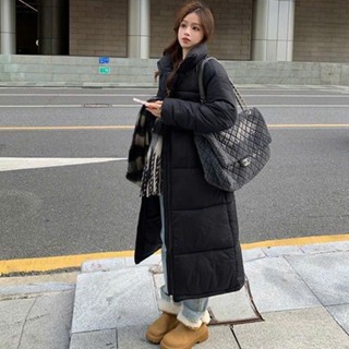 Áo khoác phao dáng dài nam nữ KHÔNG MŨ KHÔNG LOGO unisex nam nữ phong cách Hàn Quốc