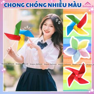 Chong chóng nhựa nhiều màu giá rẻ-chong chóng 4 cánh5 cánh trang trí siêu thị,hội trại,lớp học mầm non,kỷ yếu,khai giảng
