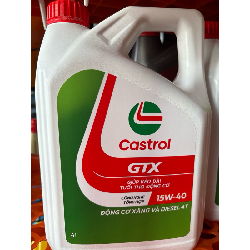 dầu động cơ  castrol GTX 15w40 can 4lit