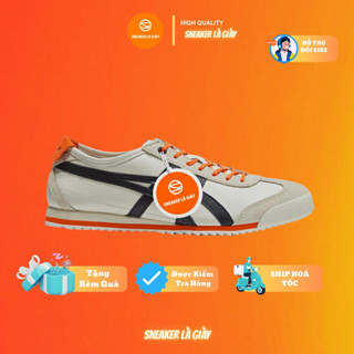 Giày Thể Thao Nam Nữ Mãnh Hổ 66 SD - Màu kem đen cam