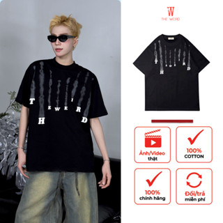 LOCAL BRAND Áo thun The Weird Phong Cách Unisex Form Rộng ATK1234