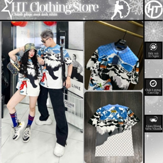 Áo Phông Nam Họa Tiết Toàn Thân Toàn Áo Sắc Nét_Áo Phông Nam Nữ Unisex Cổ Tròn New 2025