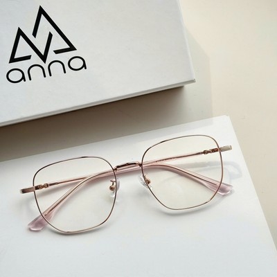 Gọng kính mắt thời trang ANNA nam nữ dáng vuông chất liệu TITAN cao cấp mỏng nhẹ LH-6289
