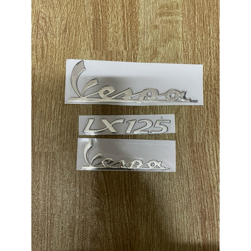 tem dán chữ nổi xe Vepa lx 125