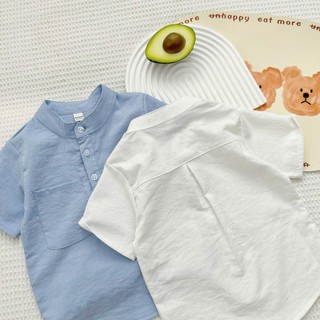 ÁO SƠ MI ĐŨI CHO BÉ Trai chất đũi xước không xù thấm hút mồi hôi cho bé từ 8-28kg DOLY KIDS