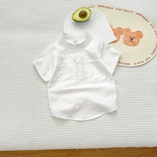 ÁO SƠ MI ĐŨI CHO BÉ Trai chất đũi xước không xù thấm hút mồi hôi cho bé từ 8-28kg DOLY KIDS