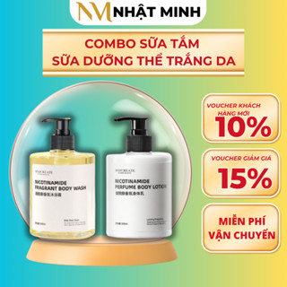 Sữa Dưỡng Thể Và Sữa Tắm Dưỡng Trắng Da Niacinamide Maycreate Mon Paris 500ml