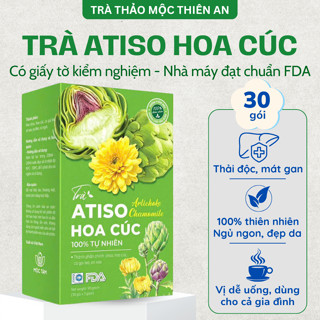 Trà Atiso Hoa Cúc Thiên An Hộp 30 Túi Lọc Tăng Cường Chức Năng Gan, Đẹp Da, Ngủ Ngon, Thanh Nhiệt