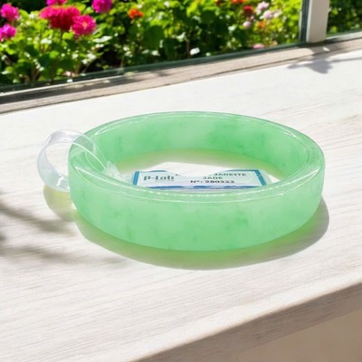 Vòng Cẩm Thạch Bảng Vuông Xanh Lý Táo Kèm Kiểm Định - Ngọc Trai Trường Thịnh