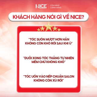 Bộ Sản Phẩm Kem Uốn/Duỗi Đa Năng NICE Giúp Hạn Chế Tóc Hư Tổn Khi Duỗi Dành Cho Salon Tóc
