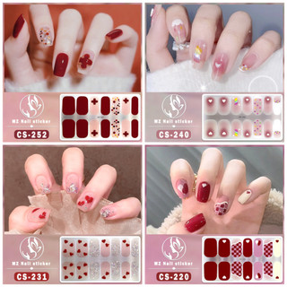  Bộ 14 miếng dán móng tay dày dặn nail sticker CS217-252 an toàn chống thấm nước hoạt hình dễ thương 