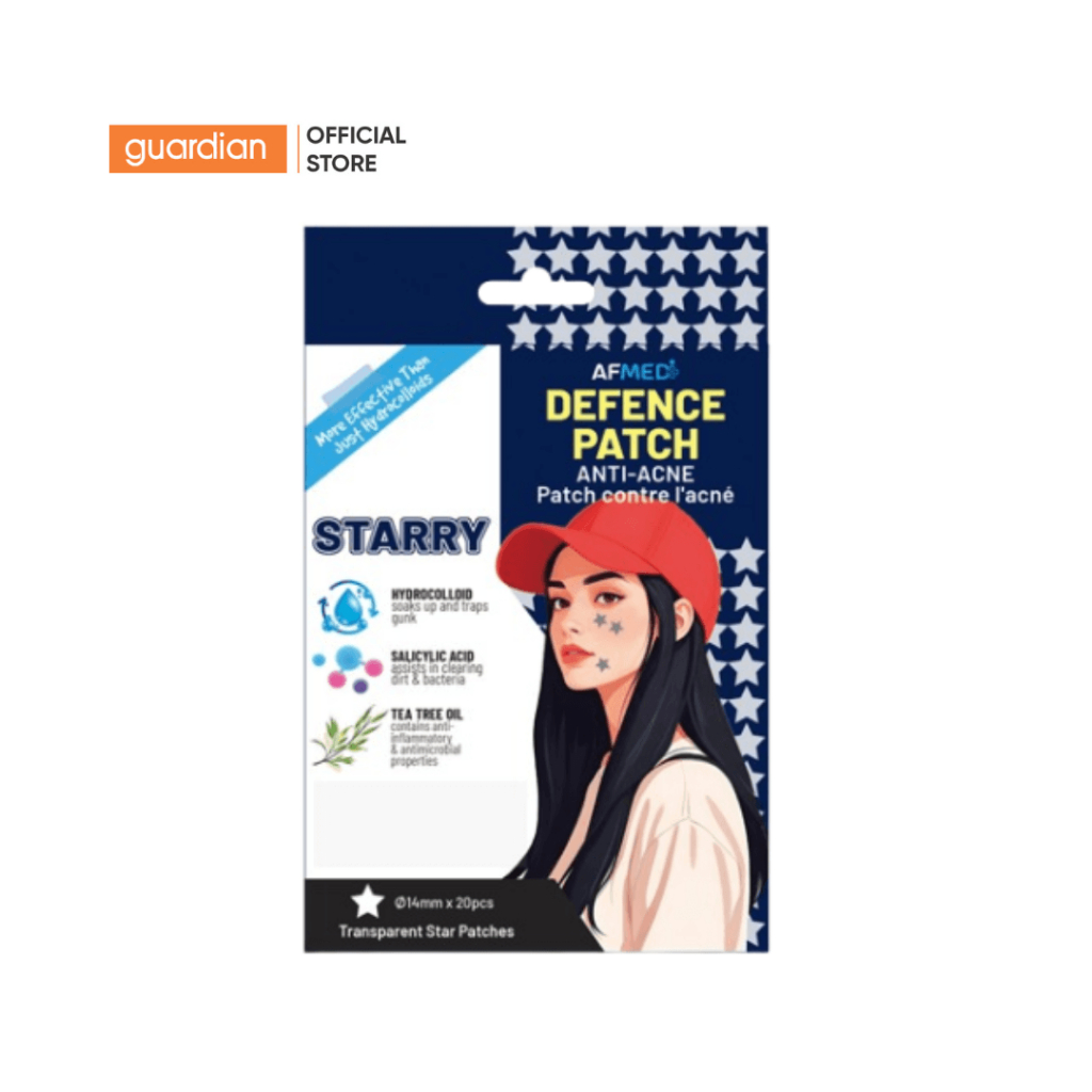 Miếng Dán Mụn AirFit Medi Starry Anti-Acne Patch w/Salicylic Acid & Tea Tree Oil 20 Miếng