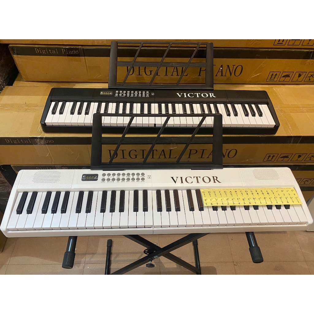 Đàn Piano điện VicTor đủ 61 phím có chế độ bắt Buttooth Với điện thoại, Phím cảm ứng lực