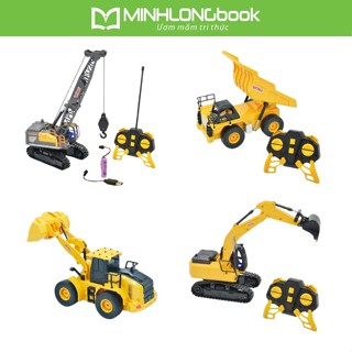 Đồ Chơi DUKA: Xe Công Trình Điều Khiển Từ Xa - Xe Cần Cẩu/Xe Ben/Máy Xúc Lật/Máy Xúc Gàu