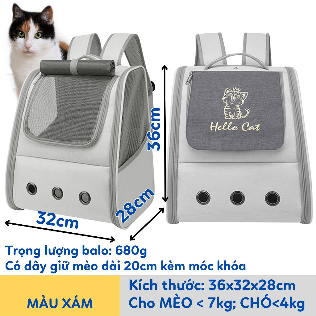  Balo vận chuyển chó mèo đi chơi đi du lịch ...  dành cho thú cưng - H2 Store 