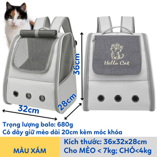 Balo vận chuyển chó mèo đi chơi, đi du lịch, ...  dành cho thú cưng - H2 Store