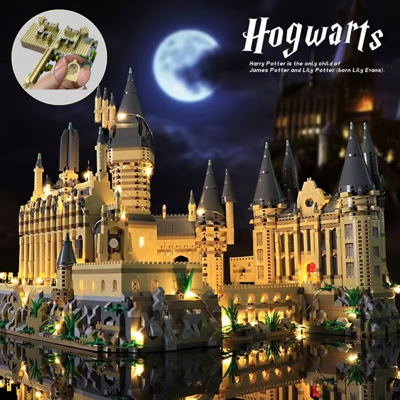 Tặng búa+đèn--Đồ chơi harry potter |ogo harry potter  |ego lâu đài phép thuật logo harry potter lâu 