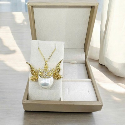 Mặt Dây Chuyền - Móc Khóa Ngọc Trai Thô 20mm Trang Trí Phụ Kiện - Ngọc Trai Trường Thịnh
