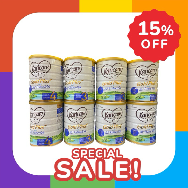 Sữa Karicare A2 đủ số 1,2,3,4 lon 900g mẫu mới