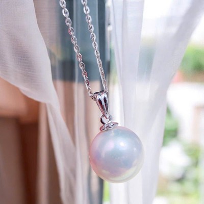 Mặt Dây Chuyền Ngọc Trai Trắng Chốt Bạc 925 Thiết Kế Tinh Tế - Ngọc Trai Trường Thịnh