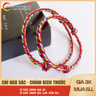  Vòng tay chỉ ngũ sắc bình an tự điều chỉnh kích thước - MH2025 