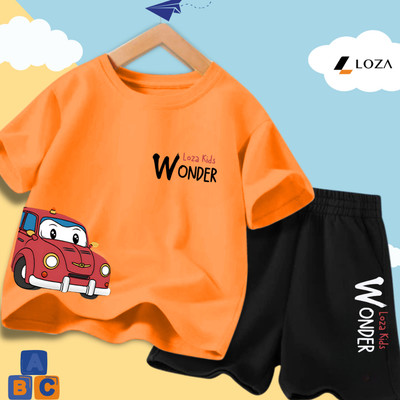 Bộ quần áo bé trai ô tô Wonder size từ 15-40kg thun contton co giãn 4 chiều Loza SB295