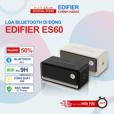 Loa bluetooth di động EDIFIER ES60 - Công suất 34W RMS - Pin 9 giờ - Bluetooth 5.4 - BH 12 tháng