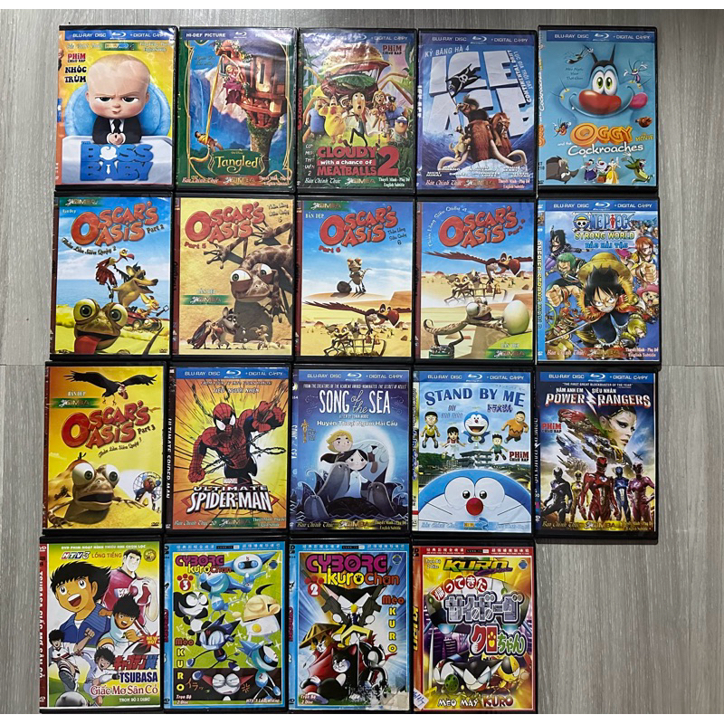 Dvd Hộp Phim Hoạt Hình Các Loại