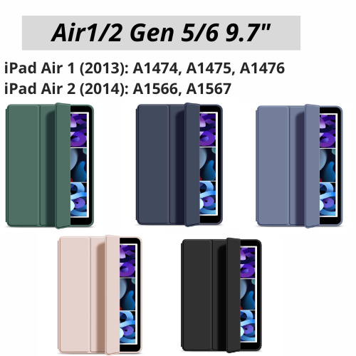 Ốp Ipad, bao da dành cho Ipad Air1 Air2 Gen 5 Gen 6 9.7 inch