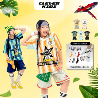 Set bộ Hè Số STARPLAY CLEVER KIDS Tay Ngắn Cotton Bóng Mỹ Phong Cách [Size từ 15kg- 60kg]